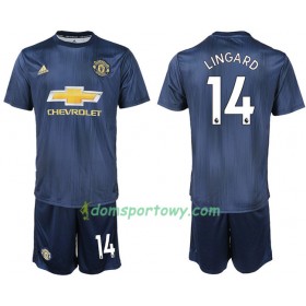 Koszulka Manchester United LINGARD 14 Dziecięcy Trzeci Koszulki Piłkarskie 2018-2019 Krótki Rękaw